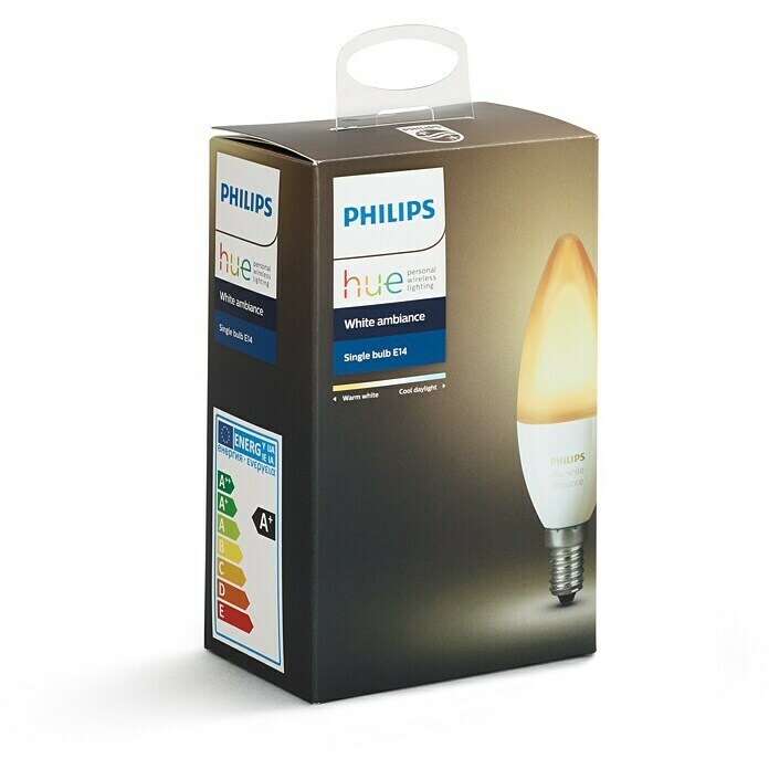 Philips Hue Bombilla LED (6 W, E14, Temperatura de color ajustable, Intensidad regulable, 1 ud.)