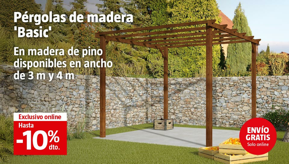 pérgola de madera