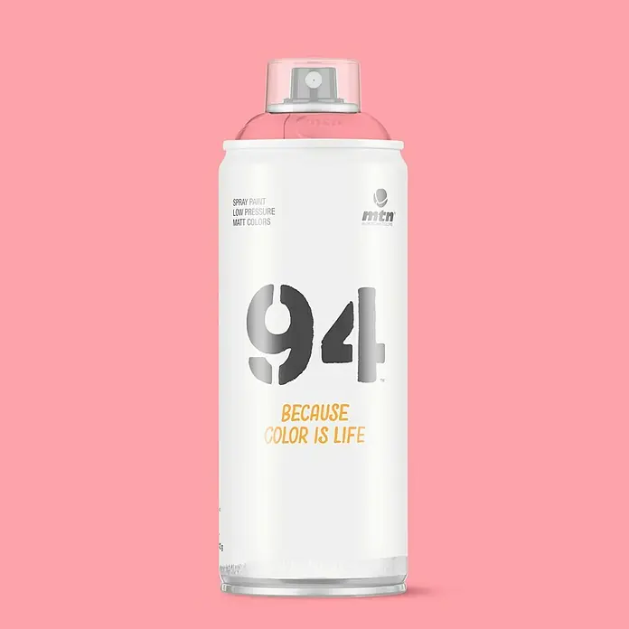 mtn Pintura decorativa en spray 94 - Tutti fruti, Mate, 400 ml - Bote de pintura en aerosol MTN 94 para proyectos creativos. Baja presión, colores mate, ideal para arte y bricolaje. Porque el color es vida.