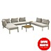 Sunfun Solo Conjunto de muebles chaise lounge + sofá + mesa de centro 