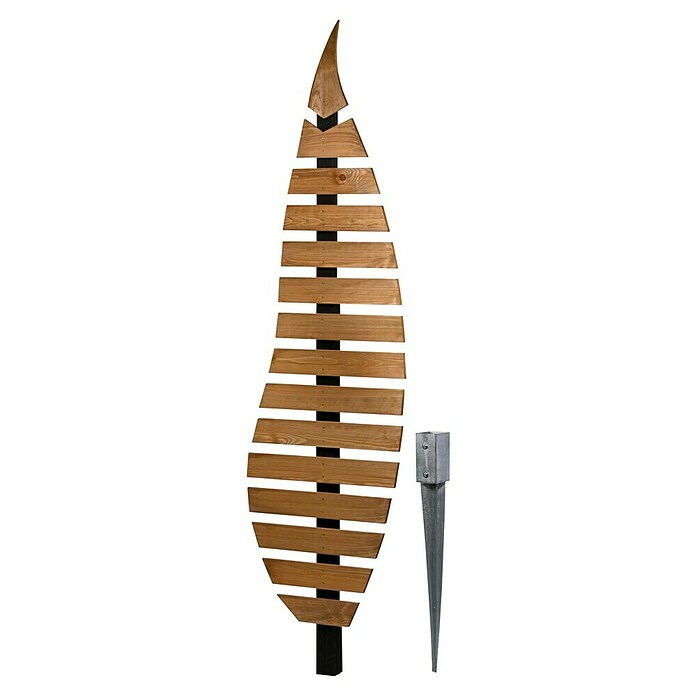 Dobar Rankhilfe Abstractus (B x H: 6 x 197 cm, Metall, Natur) | BAUHAUS