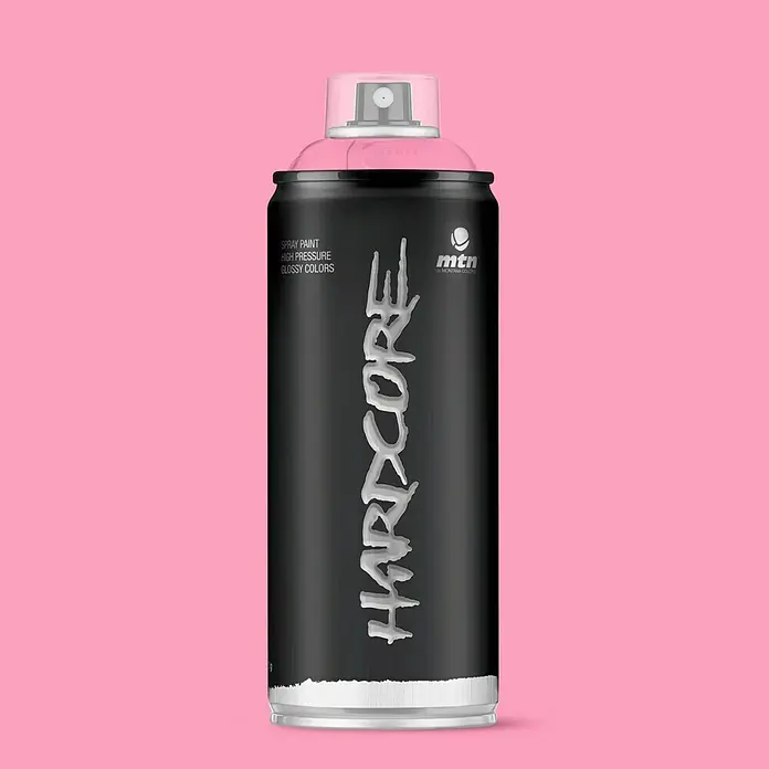 mtn Pintura decorativa en spray Hardcore - Violeta prince, Brillante, 400 ml - Pintura en aerosol rosa MTN Hardcore para una aplicación de color brillante y de alta presión en diversas superficies - ideal para grafiti.