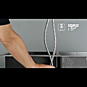 Grifo de cocina Tokyo (Acero/Negro) | BAUHAUS