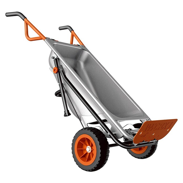 Worx Carretilla de obra Aerocart multifunción 8 en 1 (75 l, Acero, Capacidad de carga: 136 kg) | BAUHAUS