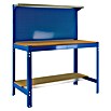 Simonrack Simonwork Banco de trabajo BT3 (L x Al: 61 x 144,5 cm, Ancho: 151 cm, Capacidad de carga: 600 kg, Azul)