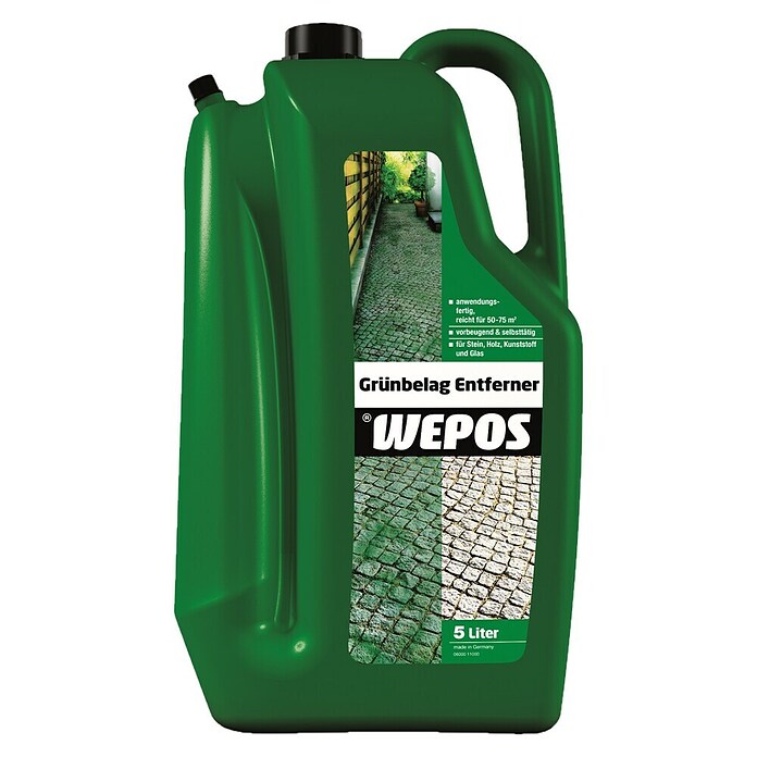 Wepos Algen- & Grünbelagsentferner (5 l, Flasche) | BAUHAUS