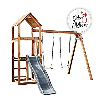 Soulet Kinderspielturm Noumea (L x B x H: 313 x 273 x 236 cm, Braun,Grau)