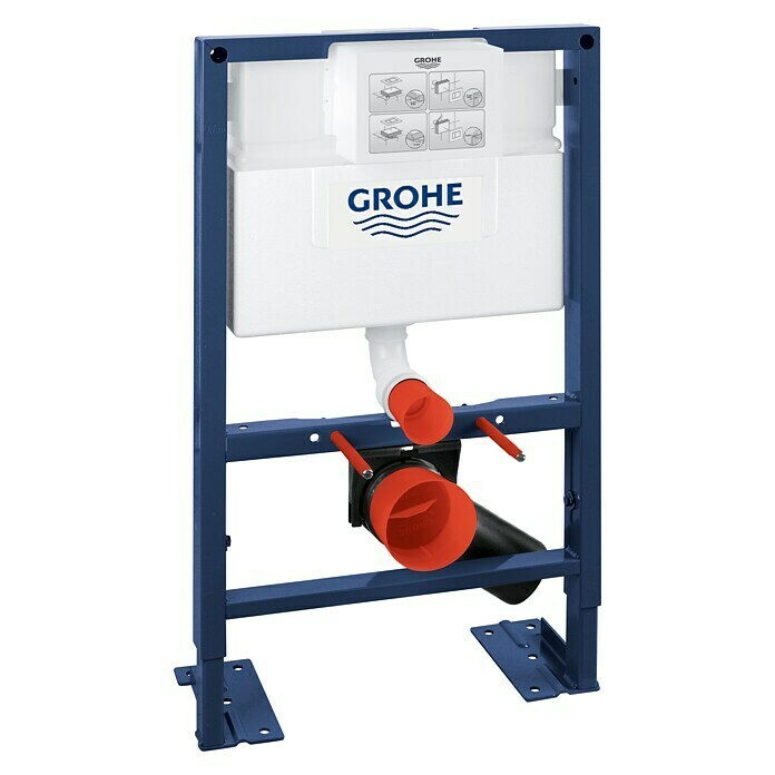 Grohe Rapid SL WC-Vorwandelement19,5 x 50 x 82 cm, Freistehende Montage, Pulverbeschichtet Front View