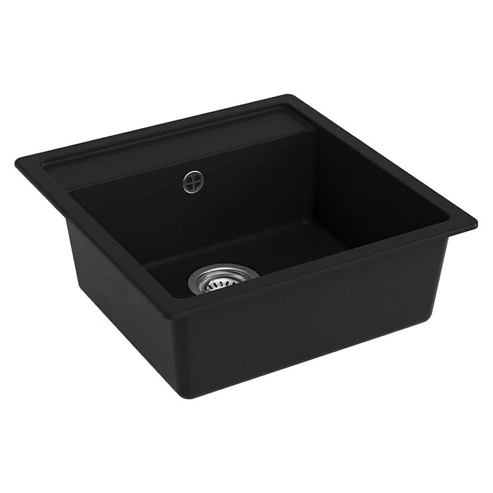 Carea Vgradno korito Essentia  (Do x Š: 49 x 49 cm, Kompozit, Kvarc, Granit) | 4174 - Einbauspülen Acryl und Granit | DCFC - Spülen | DCF - Küche | DC - Sanitärinstallation | D - Sanitär | BAUHAUS