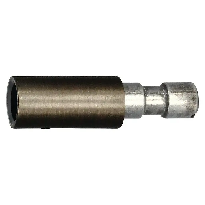 Expo Ambiente Trägerverlängerung Noble/Match - Bronze, Geeignet für: Gardinenstangen Ø 25 mm - Metall-Verbindungsstück mit abgestufter Bauweise, ideal für präzise Montageanwendungen.