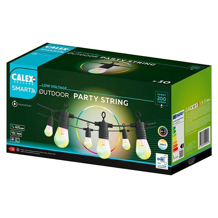 Calex Led-lichtsnoer (10 m, Aantal lichtbronnen: 10 st., 4,4 W) | BAUHAUS
