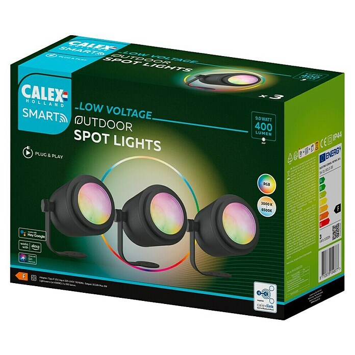 Calex Led-tuinspotset (Hoogte: 24 cm, IP44, 9 W) | BAUHAUS
