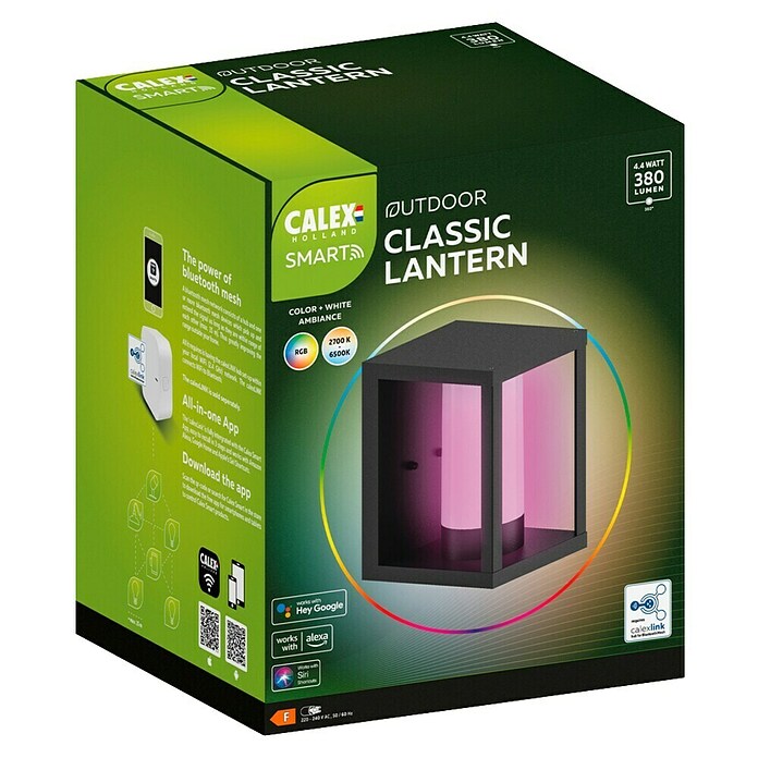 Calex Led-wandlamp voor buiten (l x b x h: 17,2 x 15 x 21 cm, IP54, 4 W) | BAUHAUS
