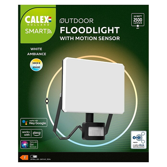 Calex Led-straler met sensor (l x b x h: 16 x 6,3 x 19,2 cm, IP54) | BAUHAUS