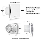 Bosch Wandventilator Fan 1500 DH (Weiß, 10 cm) | BAUHAUS