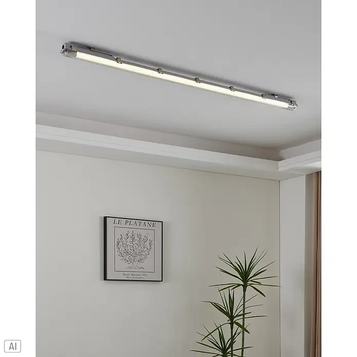 Eglo LED-Röhre - Länge: 59 cm, Neutralweiß, 10 W, 1.100 lm, G13 - Moderne, graue LED-Deckenleuchte, die ein helles, gleichmäßiges Licht für eine angenehme Atmosphäre im Raum bietet.