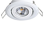Eglo LED-Einbauleuchten-Set rund SALICETO MINI-PUCK 2 (4,2 W, Ø x H: 7,7 x 2,3 cm, Weiß, Warmweiß) | BAUHAUS