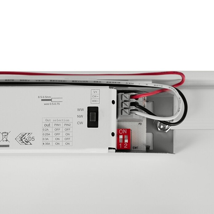 Eglo Wand- & Deckenleuchte Expert Ammoniak (24,5 W, L x B x H: 119 x 8,5 x 8 cm, Grau, Neutralweiß) | BAUHAUS