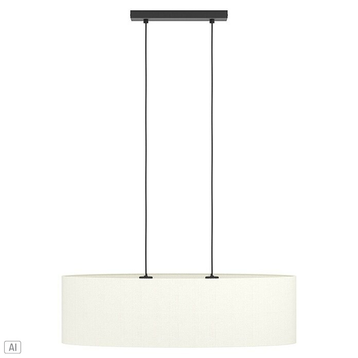 Eglo Viseća LED svjetiljka Febres  (60 W, D x Š x V: 78 x 22 x 110 cm, Bijela, Crna) | BAUHAUS
