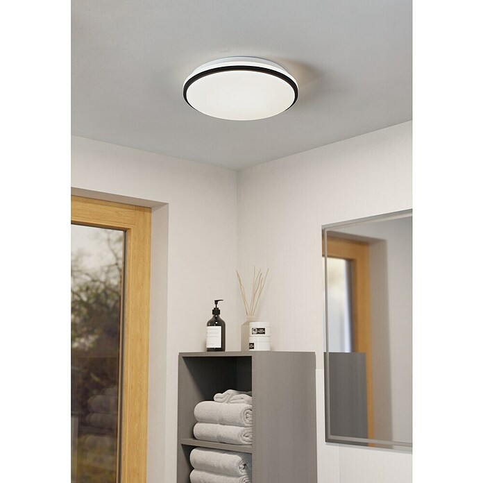 Eglo LED-Deckenleuchte Margidore (18 W, Weiß, Schwarz, Warmweiß) | BAUHAUS
