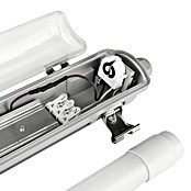 Eglo Feuchtraumleuchte Basic Plus (10 W, Grau, Neutralweiß, 65 cm, 7,3 cm) | BAUHAUS