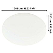 Eglo LED-Deckenleuchte Approdo (36 W, Weiß, Warmweiß, Durchmesser: 43 cm) | BAUHAUS