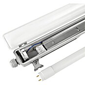 Eglo Feuchtraumleuchte Basic Plus (10 W, Grau, Neutralweiß, 65 cm, 7,3 cm) | BAUHAUS