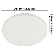 Eglo LED-Deckenleuchte Approdo (18 W, Weiß, Warmweiß, Durchmesser: 31 cm) | BAUHAUS