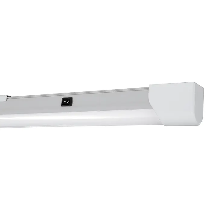 Eglo LED-Unterbauleuchte Mattanza - L x B x H: 60 x 3 x 4 cm, Lichtfarbe: Neutralweiß, 220 V - 240 V - Weiße LED-Lichtleiste mit schwarzem Ein-/Ausschalter.