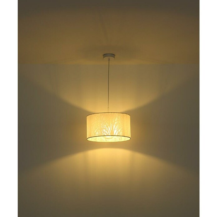 Globo Ramas Lámpara colgante redonda (40 W, Ø x Al: 38 x 120 cm, Blanco, E27) | BAUHAUS