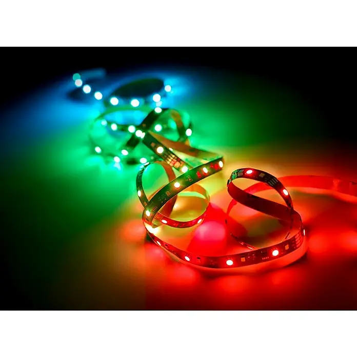 Trio Lighting Tira LED Racer - Largo: 3 m, RGBW - Las tiras de luces LED que cambian de color iluminan el espacio. La cadena de luces proporciona iluminación ambiental y ambiente.