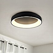 Reality Leuchten LED okrogla stropna svetilka Girona  (48 W, Ø x V: 60 x 12 cm, Črna, Hladno bela) | 3016 - Deckenleuchte | CACB - Deckenleuchten | CAC - Indoorleuchten | CA - Beleuchtung | C - Elektro | BAUHAUS