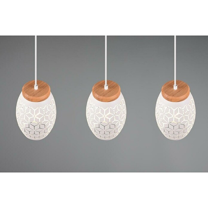 Reality Leuchten Bidar Lámpara colgante (28 W, L x An x Al: 15 x 71 x 150 cm, Blanco, E27) | BAUHAUS
