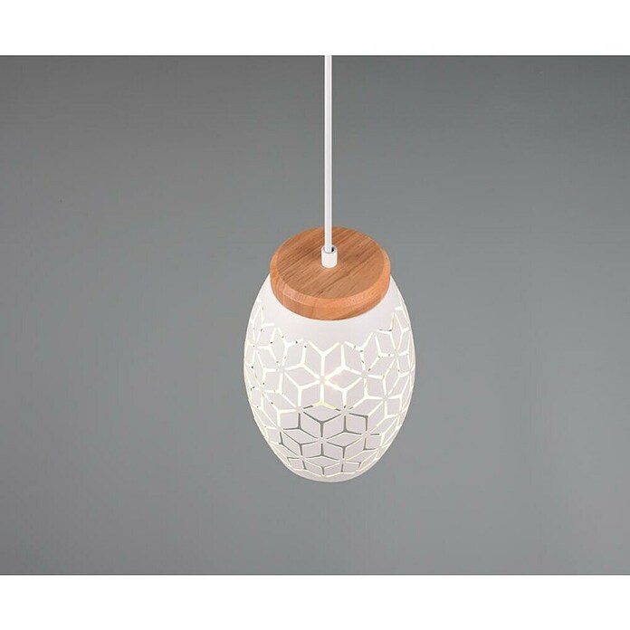 Reality Leuchten Bidar Lámpara colgante (28 W, L x An x Al: 15 x 15 x 150 cm, Blanco, E27) | BAUHAUS