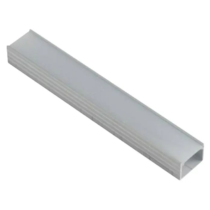Alverlamp Perfil de superficie - L x An x Al: 20 x 1,8 x 1,3 cm, Aluminio - Perfil de luz de tira LED para instalar luces LED. Fabricado en aluminio, asegura una eficaz disipación del calor para la solución de iluminación.