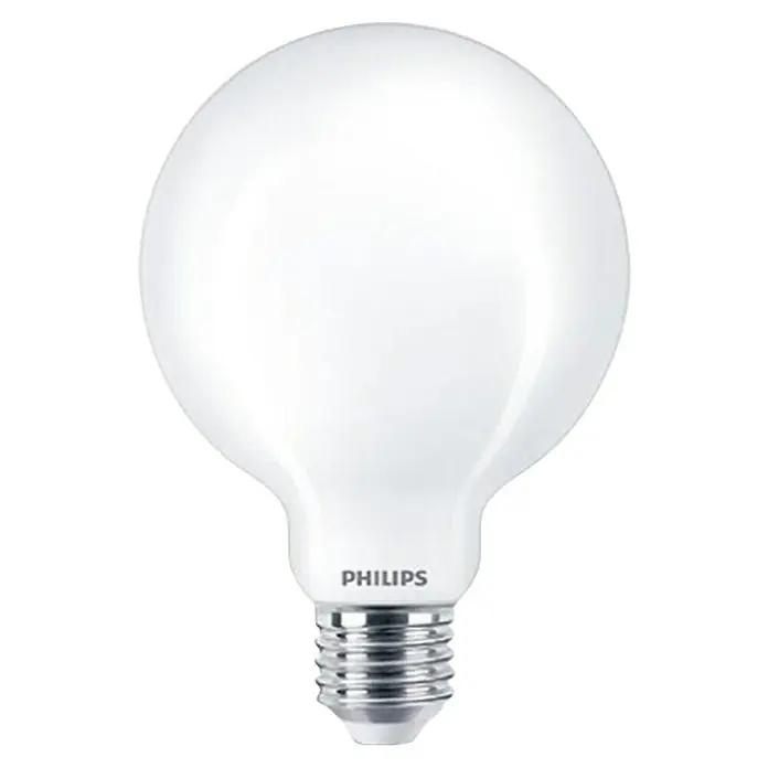 Philips Bombilla LED Classic CDL - E27, Blanco diurno, 806 lm, 60 W - Una bombilla LED blanca de globo Philips con base de rosca E27, ideal para iluminación ambiental y eficiencia energética.