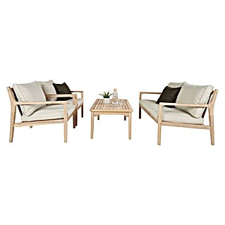 Sunfun Komplet lounge pohištva Lily (4 -del., Bež)