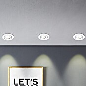 Eglo Set okroglih LED vgradnih svetilk Saliceto Mini-Puck 2  (4,2 W, Ø x V: 7,7 x 2,3 cm, Bela, Toplo bela) | Vgradni žarometi | Reflektorji in žarometi | Svetila | Elektro in svetila | Izdelki | BAUHAUS
