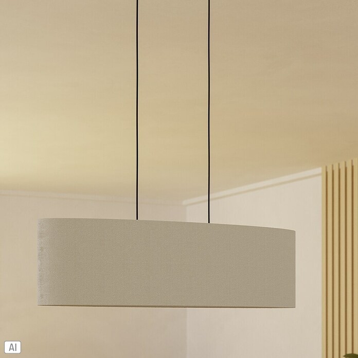 Eglo Viseća LED svjetiljka Febres  (60 W, D x Š x V: 78 x 22 x 110 cm, Bijela, Crna) | BAUHAUS