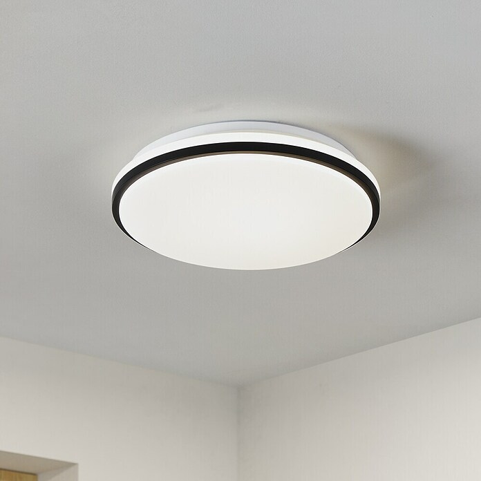 Eglo LED-Deckenleuchte Margidore (18 W, Weiß, Schwarz, Warmweiß) | BAUHAUS