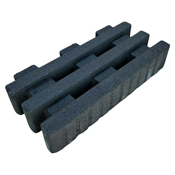 Rasengitterstein Lincoln (Anthrazit, 40 x 20 x 8 cm, Beton) | BAUHAUS