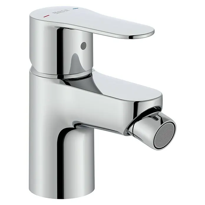 Roca Mitos Plus Grifo monomando de bidé - Cromo, Brillante - Grifo monomando para bidé de Roca en cromo, con un diseño moderno para un baño elegante y control preciso del agua.