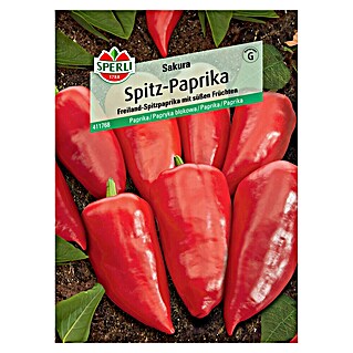 Sperli Gemüsesamen Spitzpaprika (Capsicum annuum, Saatzeit: Februar, Erntezeit: Juli)