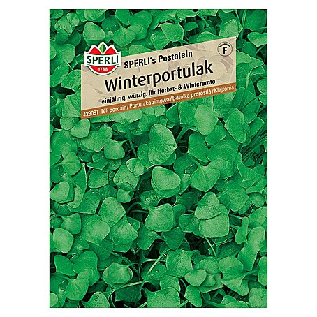 Sperli Gemüsesamen Winterportulak (Montia perfoliata, Saatzeit: August, Erntezeit: Januar)