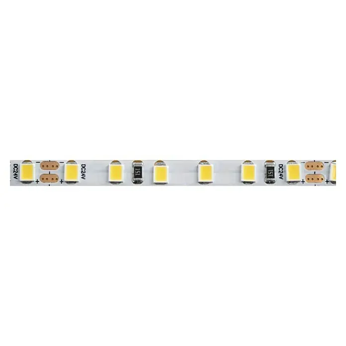 Alverlamp Tira LED - Largo: 5 m, Color de luz: Blanco cálido, 14,4 W, 1.080 lm, 24 V - Tira de LED con LEDs brillantes, resistencias y conectores para alimentación de 24V CC. Ideal para proyectos de iluminación.