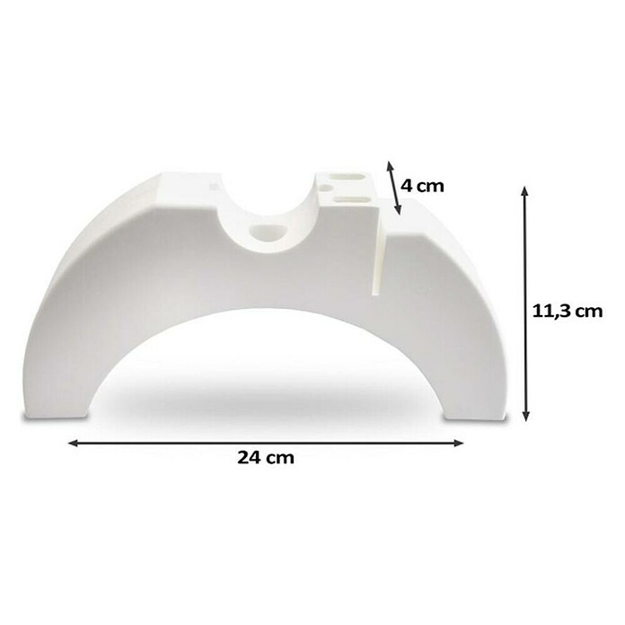 HJM Soporte de sujeción para emisores serie Óptima (Plástico) | BAUHAUS