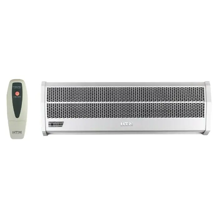 HTW Cortina de aire AC12T3 - 200 W, 1.400 m³/h - Cortina de aire HTW blanca con mando a distancia, ideal para espacios comerciales y mejora la calidad del aire interior.
