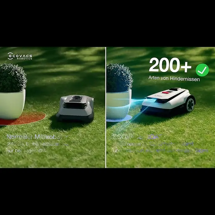 Ecovacs Mähroboter A1600 RTK1.600 m², Schnittbreite: 33 cm, Satellitengestützte Navigation, RTK - Ecovacs Mhroboter A1600 RTK