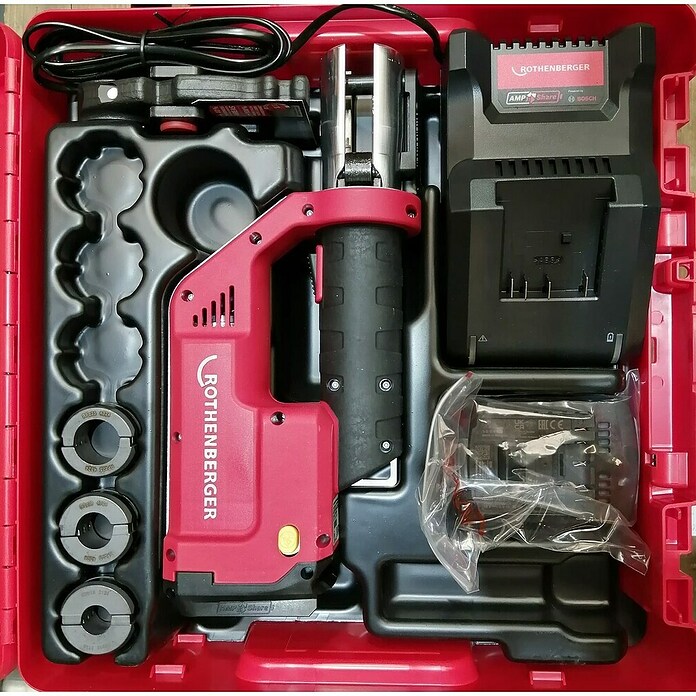 Rothenberger Prensadora Romax Compact III (18 V, 1 batería, 2 Ah, Diámetro del tubo: 16 mm - 25 mm) | BAUHAUS