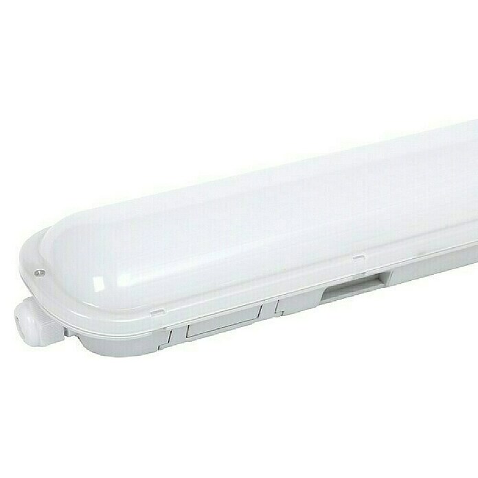 Voltolux LED-Feuchtraumlichtleiste mit Mikrowellensensor (L x B x H: 120 x 9,2 x 6 cm, Lichtfarbe: Neutralweiß, 48 W, IP65) | BAUHAUS